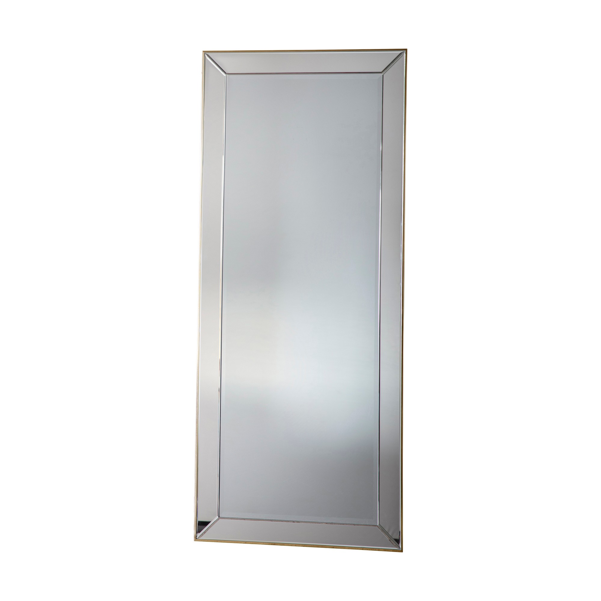 Chiara Full Length Angled Leaner Mirror In Gold